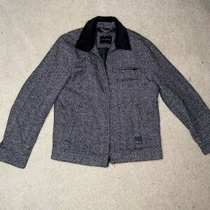 Lucky Brand Men's Black and Gray Jacket